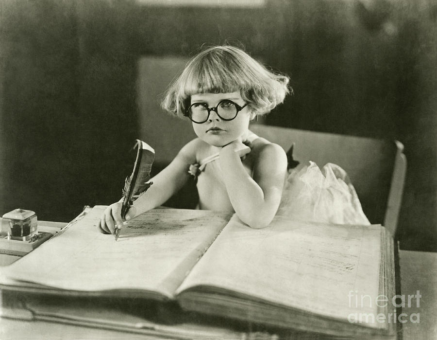 Innocence Photograph - Future Writer by Everett Collection Innocence Photograph - Future Writer by Everett Collection