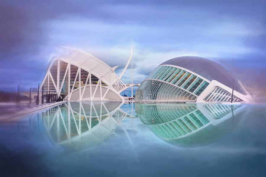 Futuristic Architecture of Modern Valencia Spain  Photograph by Carol Japp