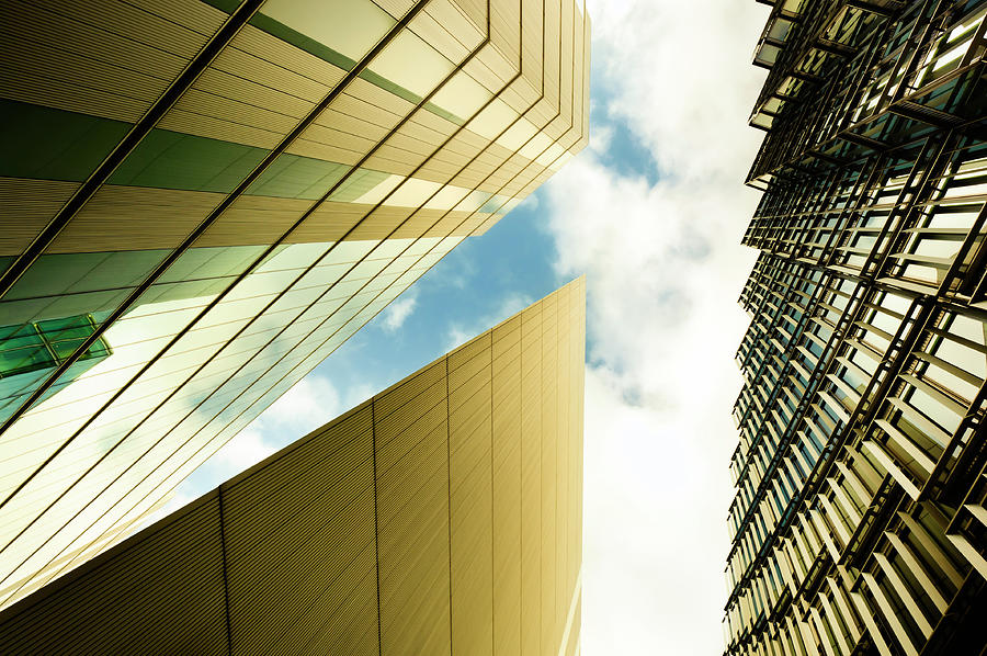 Futuristic Financial Buildings Photograph by Jpique