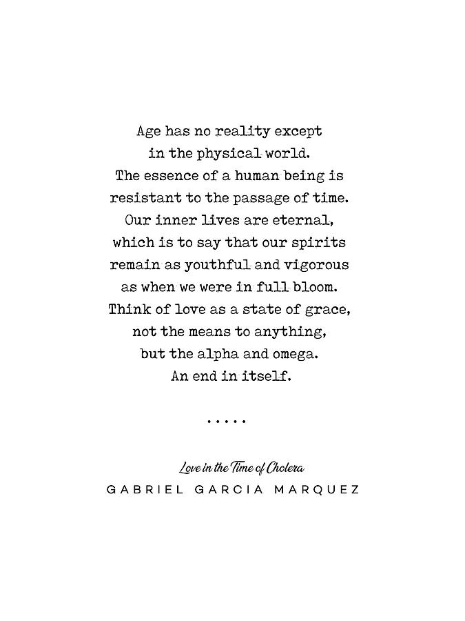 Gabriel Garcia Marquez Quote 01 - Typewriter - Minimal, Modern, Classy, Sophisticated Art Prints Mixed Media by Studio Grafiikka
