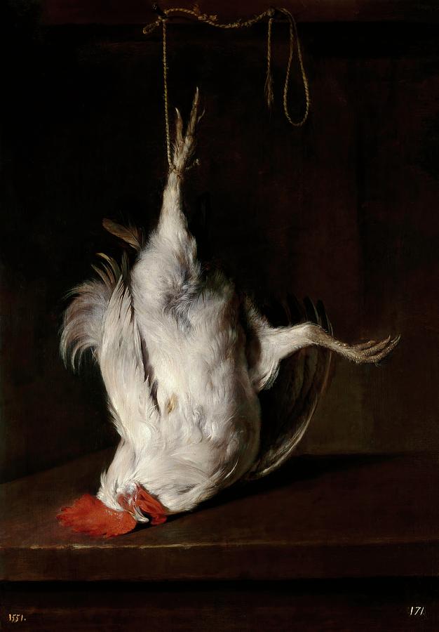 Gabriel Metsu / Dead Cook, 1659-1660, Dutch School, Oil on panel, 57 cm x 40 cm, P02103. Painting by Gabriel Metsu -1629-1667-