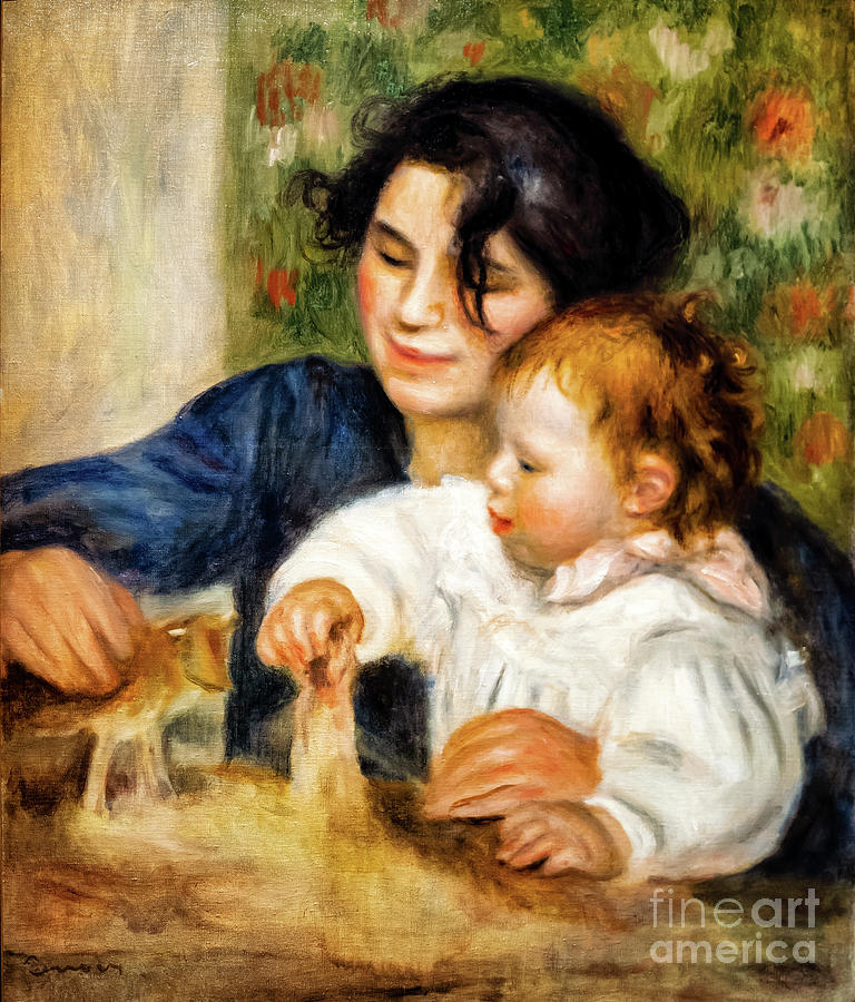 Gabrielle and Jean by Renoir Painting by Auguste Renoir
