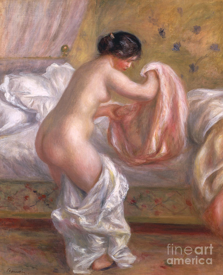 Gabrielle Arising, circa 1909  Painting by Pierre Auguste Renoir