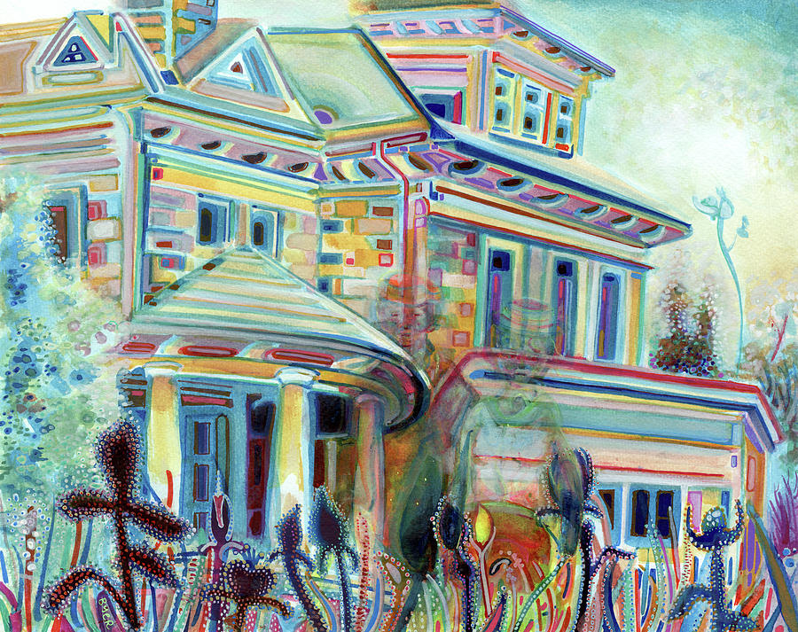 Impressionism Painting - Gabriola House No 1 by Josh Byer