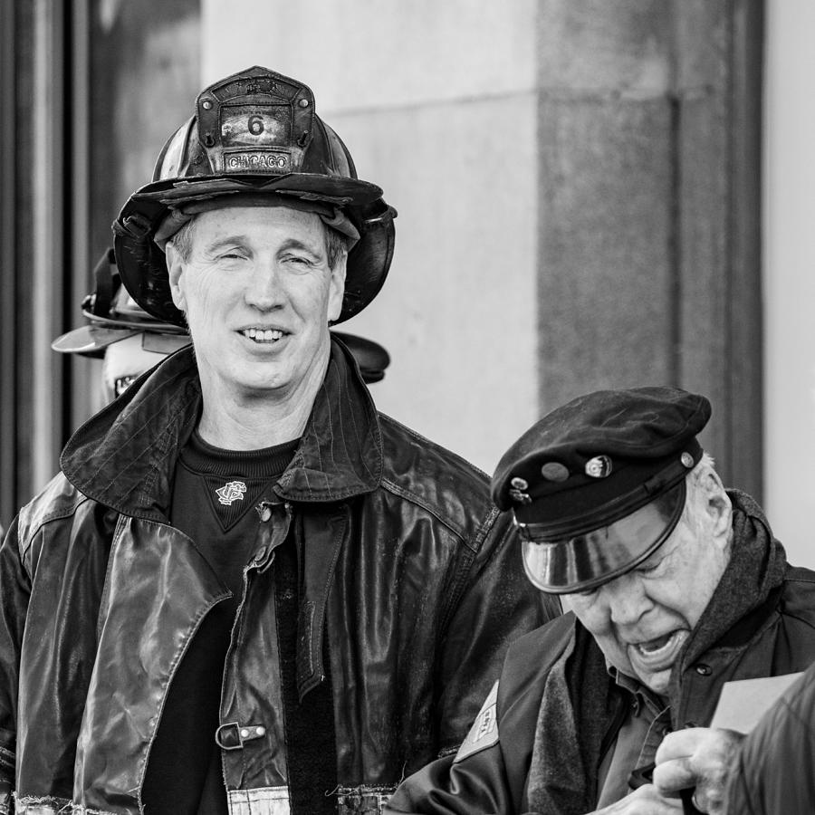 Gaelic Fire Brigade Caroling For Salvation Army Photograph by Keith Yearman