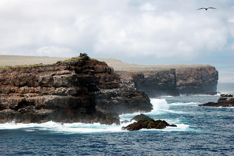 Galapagos Coastline Cliffs Photograph by Peter Kruger