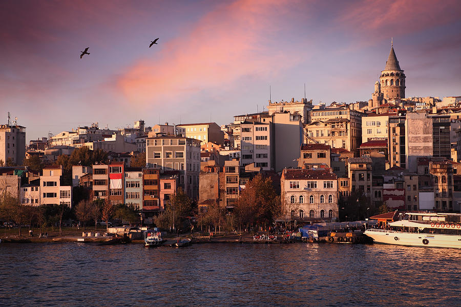 Galata Tower And Beyoglu District In Photograph by Narvikk