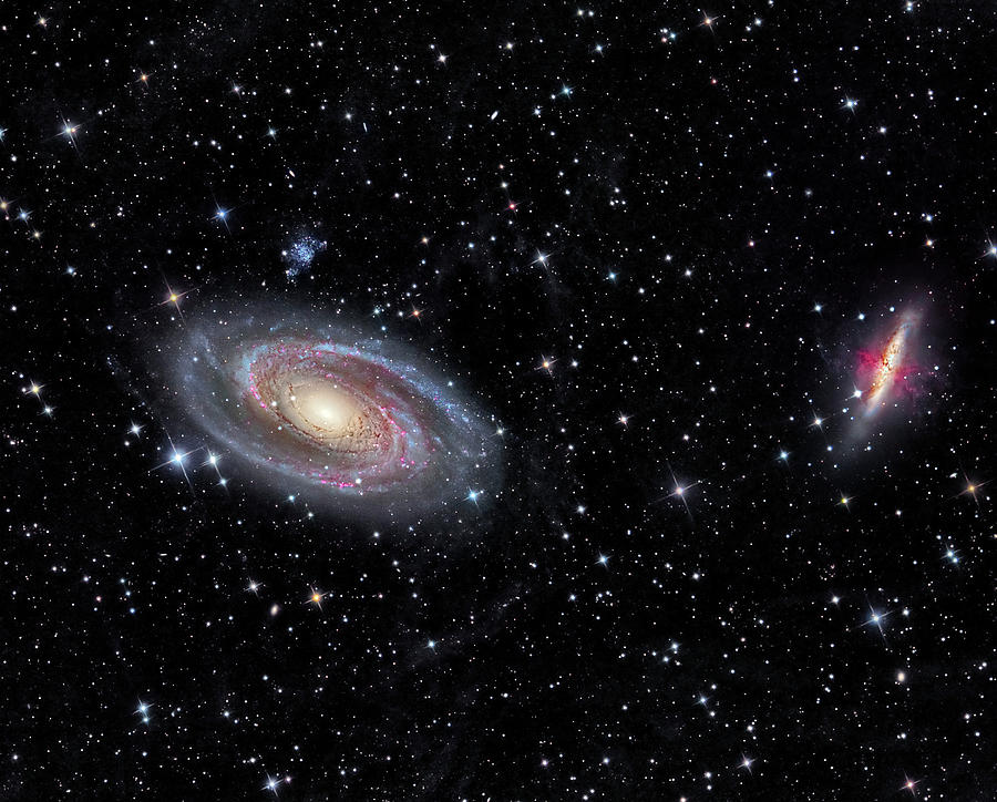 Galaxies Messier 81 And Messier 82 Photograph by Reinhold Wittich