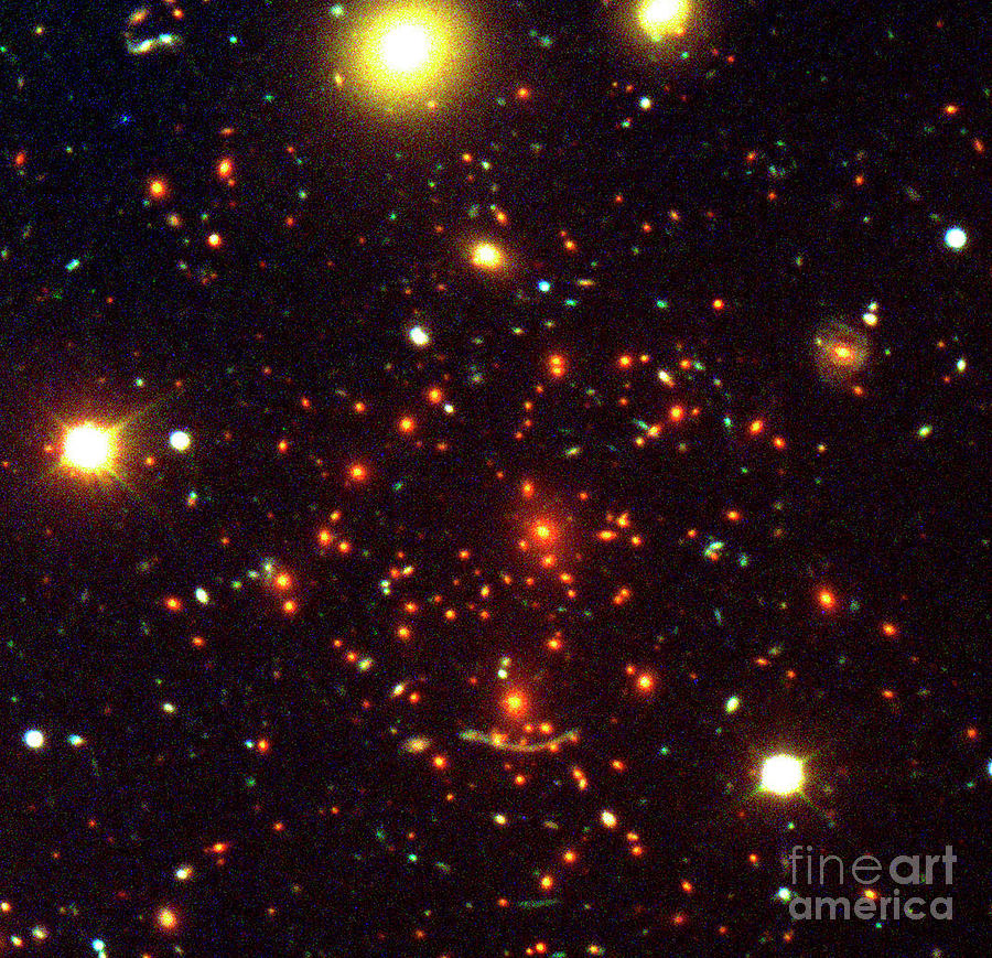 Galaxy Cluster Photograph by European Southern Observatory/science Photo Library