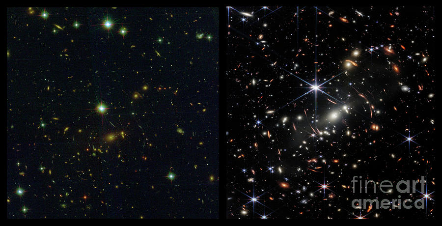 Galaxy Cluster Smacs 0723 Photograph by Nasa,esa,csa,stsci/science Photo Library