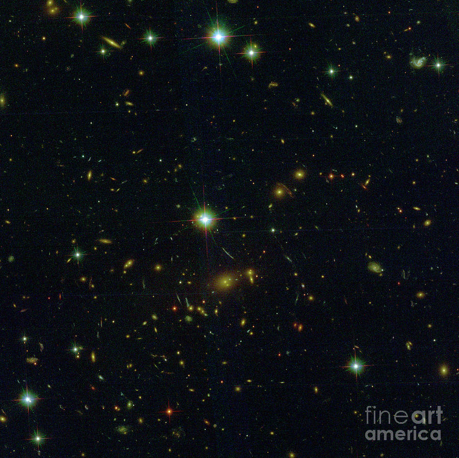 Galaxy Cluster Smacs 0723 Photograph by Nasa/esa/stsci/science Photo Library