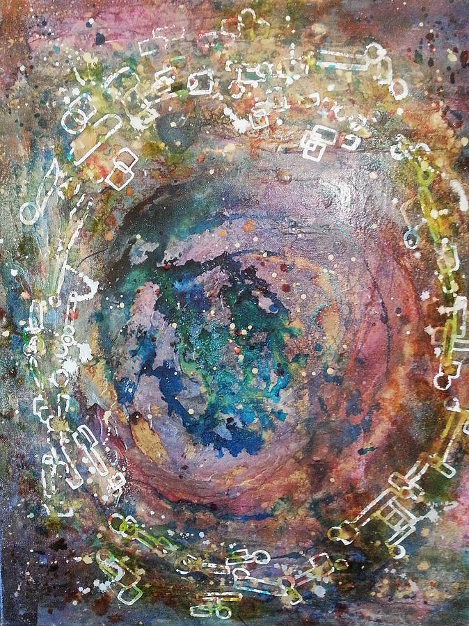 Galaxy Portal Painting by Jan Pellizzer