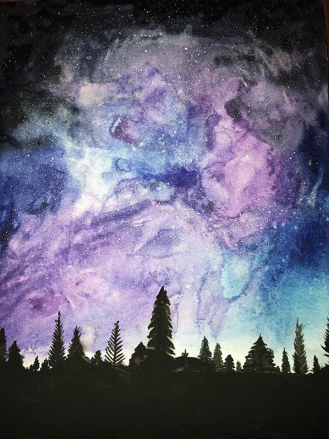 Galaxy Sky Painting By Summer Gardner - Fine Art America