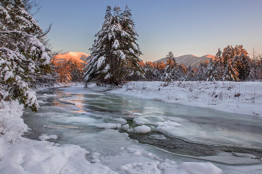 Gale River Winter Sunset Photograph by White Mountain Images