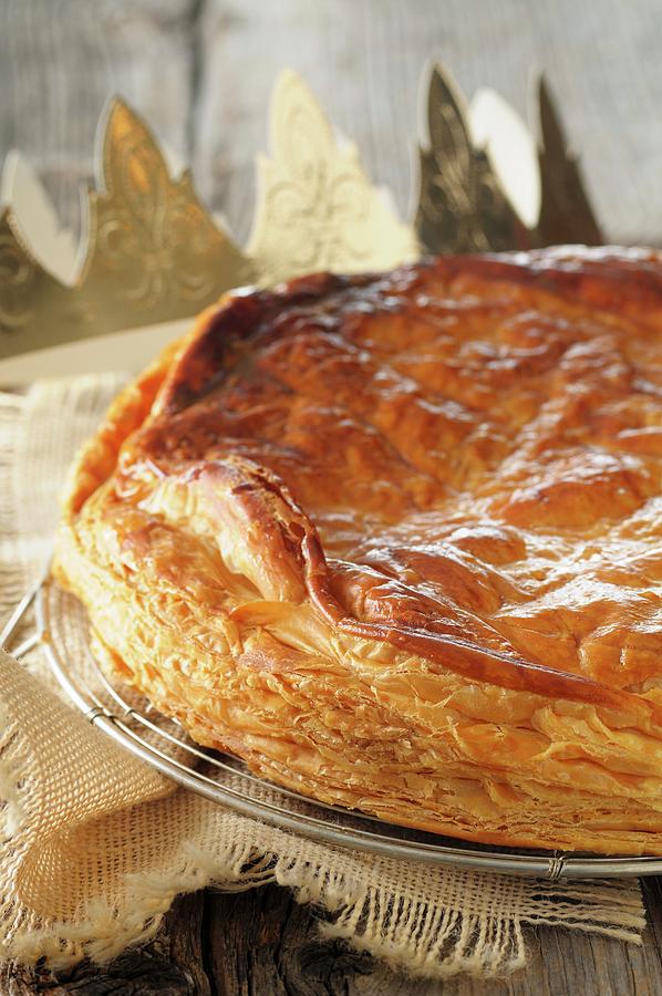 Galette Des Rois three Kings Cake For Epiphany, France Photograph by ...