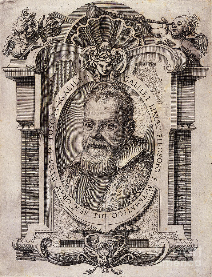 Galileo Galilei, 1623 Drawing by Print Collector