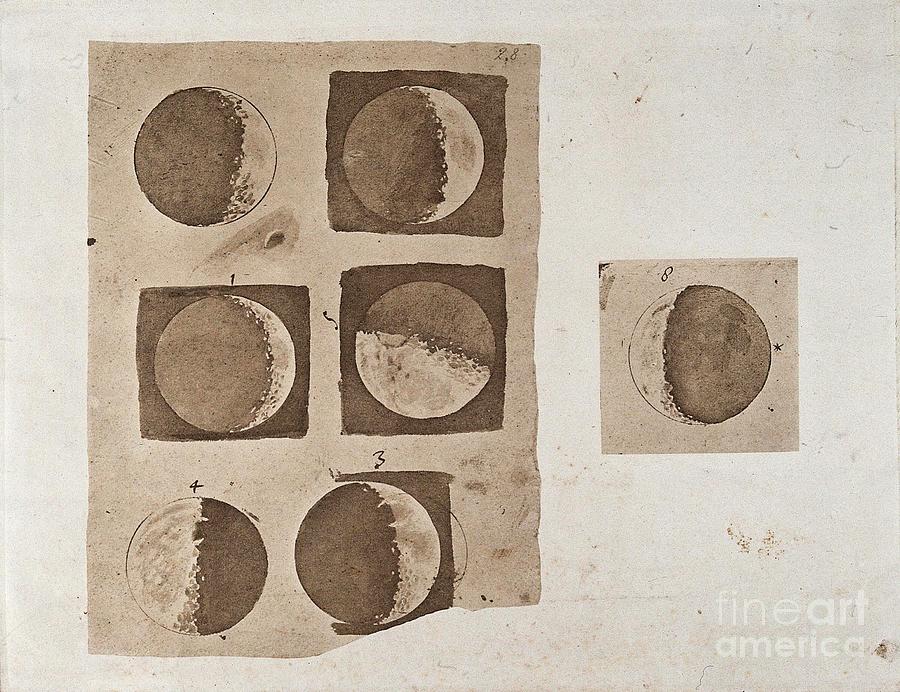 Galileos Moon Observations Photograph by Wellcome Images/science Photo Library