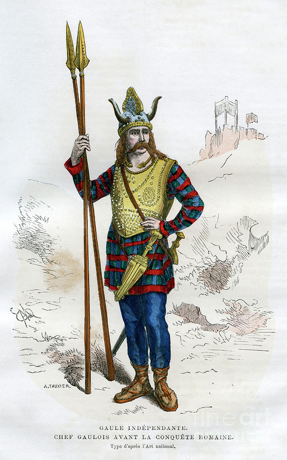 Gallic Chief Before The Roman Conquest Drawing by Print Collector