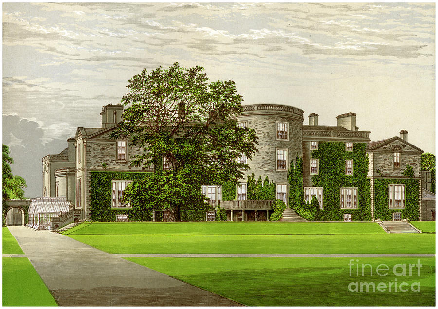 Galloway House, Wigtownshire, Scotland Drawing by Print Collector