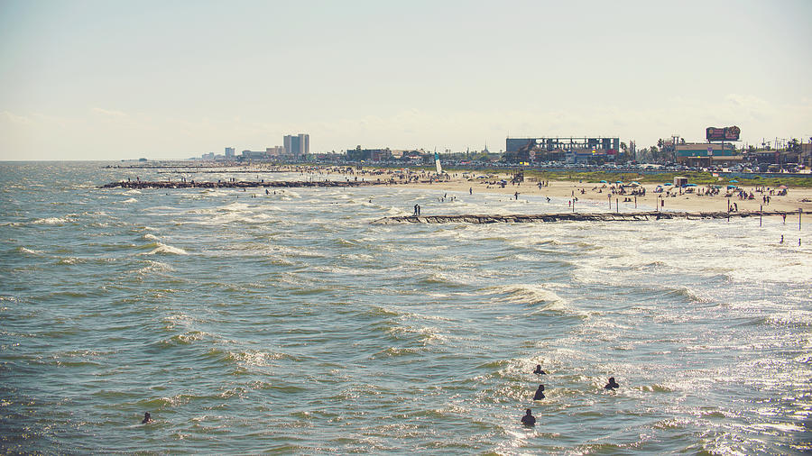 Galveston Waves Photograph