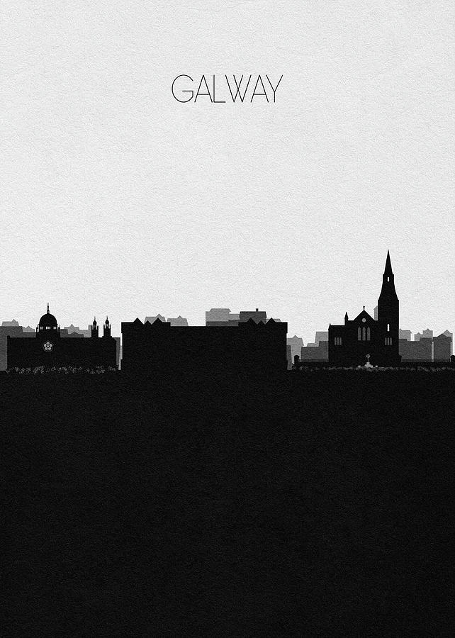 Galway Cityscape Art Digital Art by Inspirowl Design