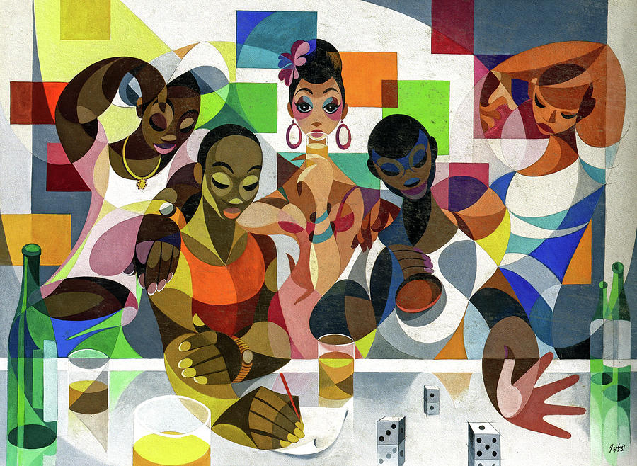 Game Night Painting by Andres Garcia Benitez Game Night Painting by Andres Garcia Benitez