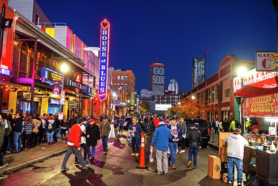 Game night on Lansdowne Street 2018 World Series Red Sox Boston MA 2 Photograph by Toby McGuire