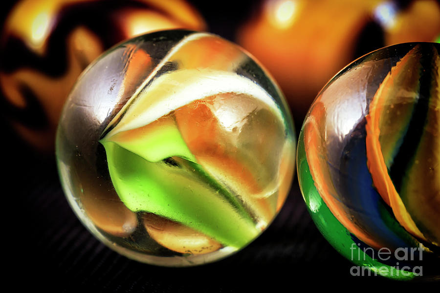 Game of Marbles Colors Photograph by John Rizzuto