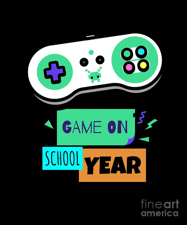 game-on-school-year-first-day-back-to-school-digital-art-by-mike-g