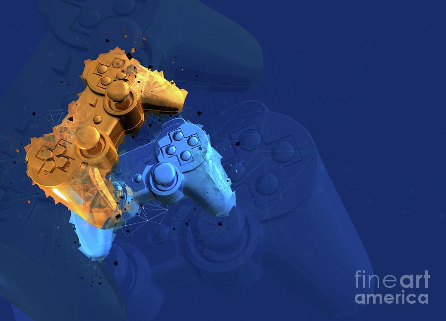 Games Controllers Photograph by Victor Habbick Visions/science Photo Library