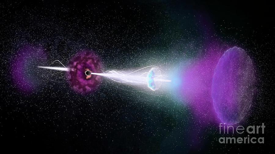 Gamma-ray Burst Photograph by S. Dagnello, Nrao/aui/nsf/science Photo Library