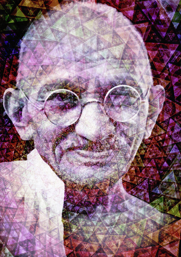 Gandhi Photograph by J U A N - O A X A C A