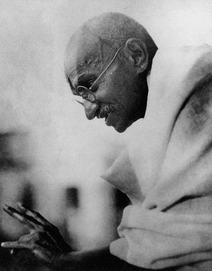 Gandhi Speaks Photograph by Fpg