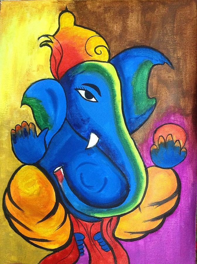 Buy A Beautiful Colored Pencil Drawing of the Auspicious Lord Ganesha  Online in India - Etsy