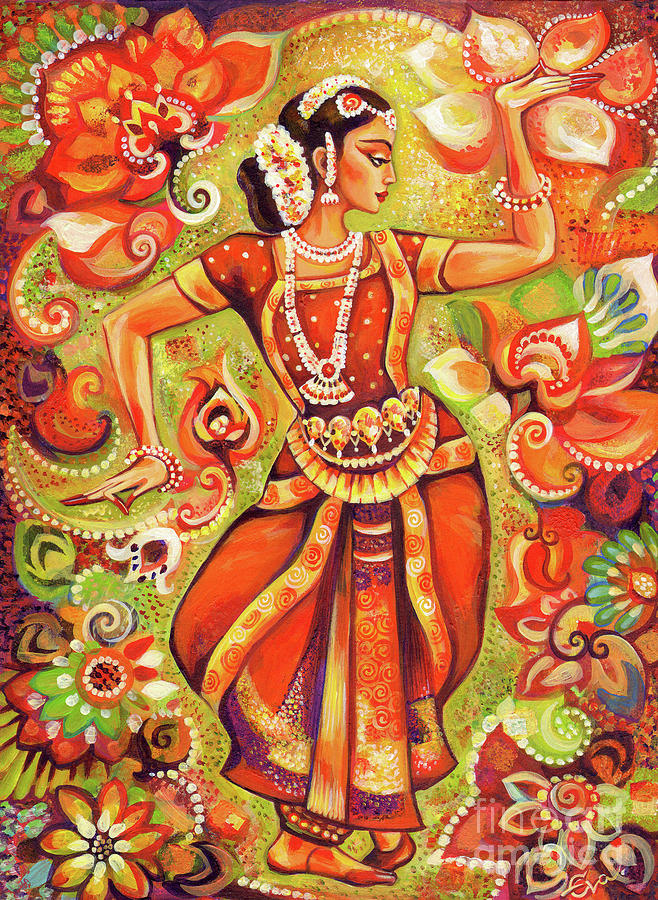 Ganges Flower Painting by Eva Campbell