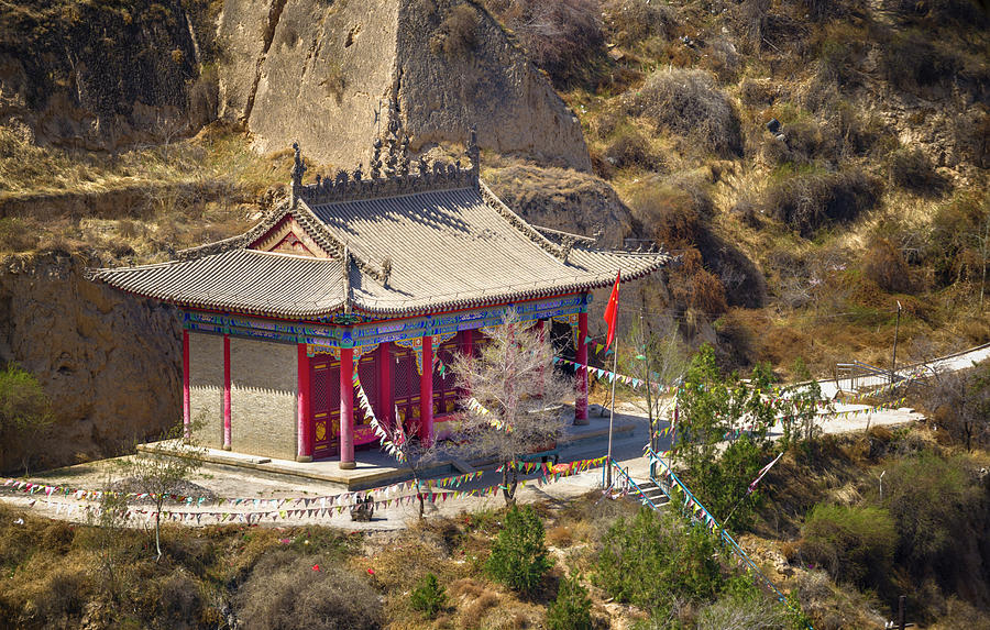 Gaolan Mountain Buddhist Temple Lanzhou Gansu China Photograph by Adam Rainoff