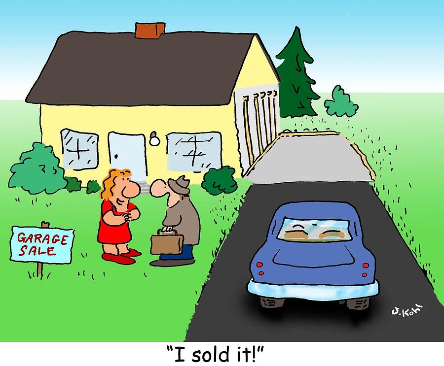 Garage Sale - I Sold Drawing by Joe Kohl Garage Sale - I Sold Drawing by Joe Kohl