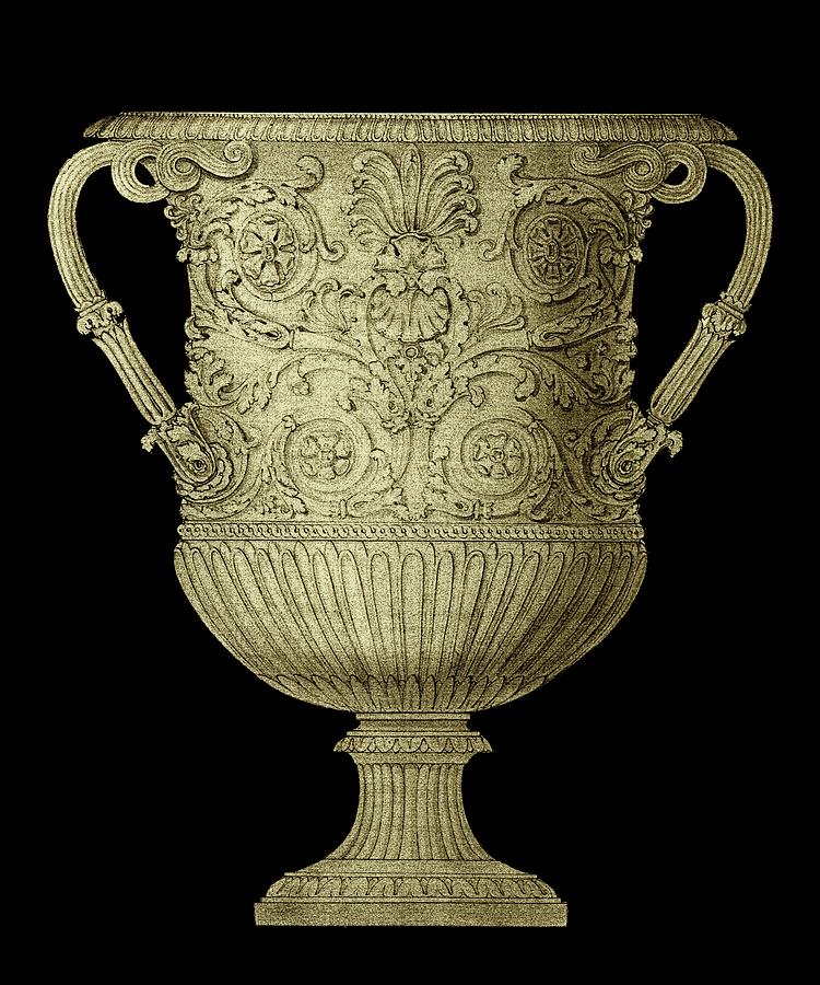 Vase Painting - Garden Antiquitites V by Vision Studio