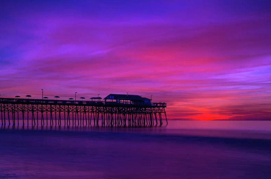 Garden City Pier Sunrise Photograph by Joe Granita