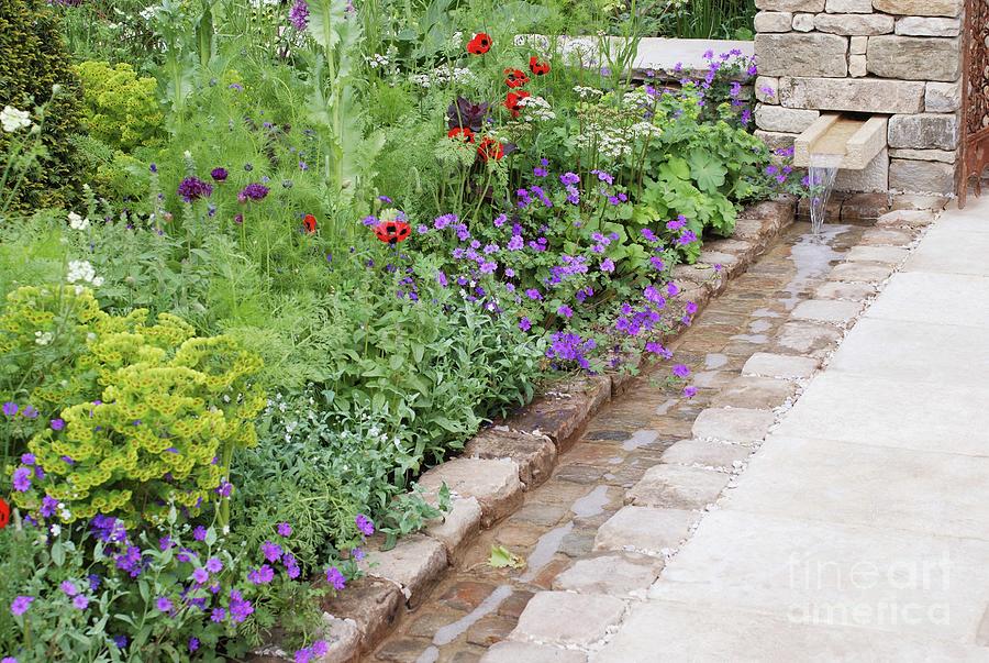 Garden Exhibition Water Feature Photograph by Mike Comb/science Photo ...