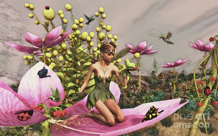 Garden Fairy Sunrise by Methune Hively Garden Fairy Sunrise by Methune Hively