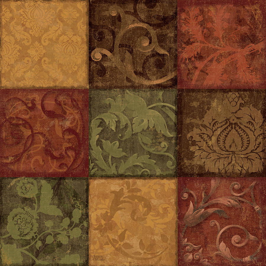 Scroll Painting - Garden Gate II by Sparx Studio Scroll Painting - Garden Gate II by Sparx Studio