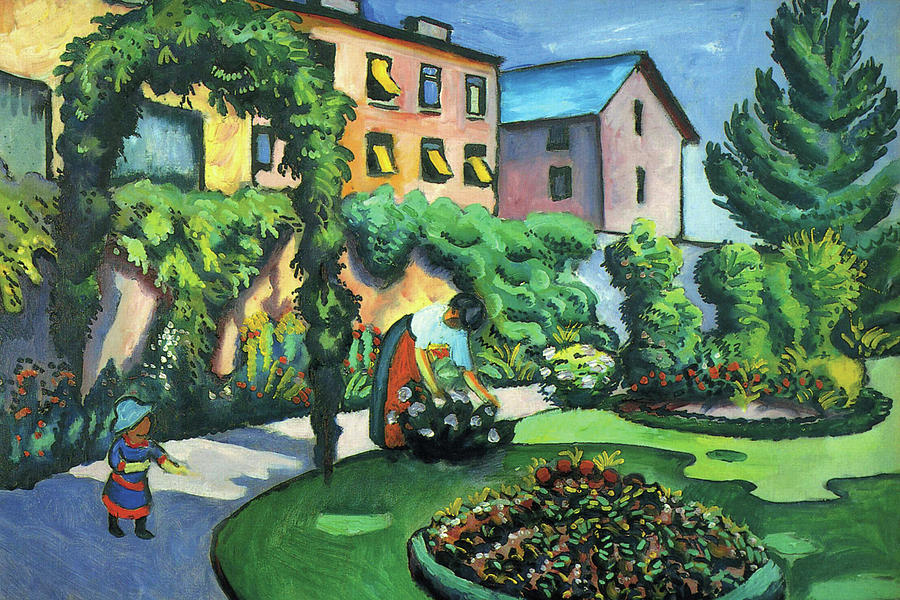 Garden Image Painting by August Macke