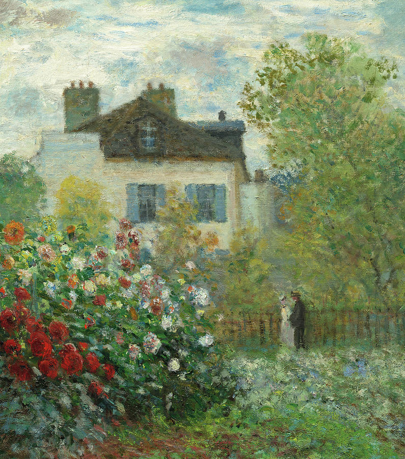 Garden in Argenteuil, 1873 Painting by Claude Monet - Pixels