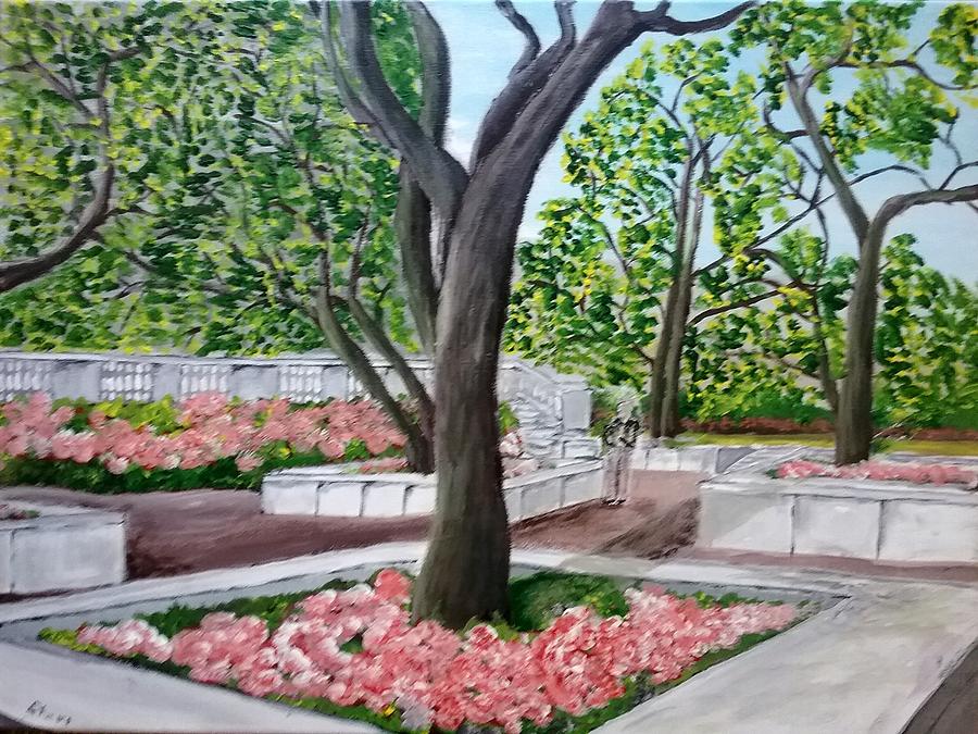 Garden In Chicago Painting