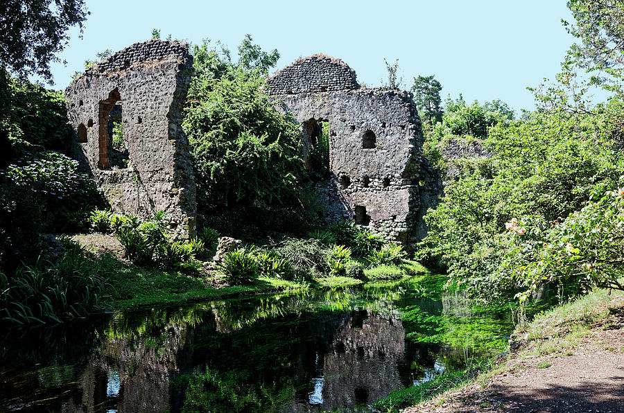 Garden of Ninfa Ruins Photograph by Sally Weigand