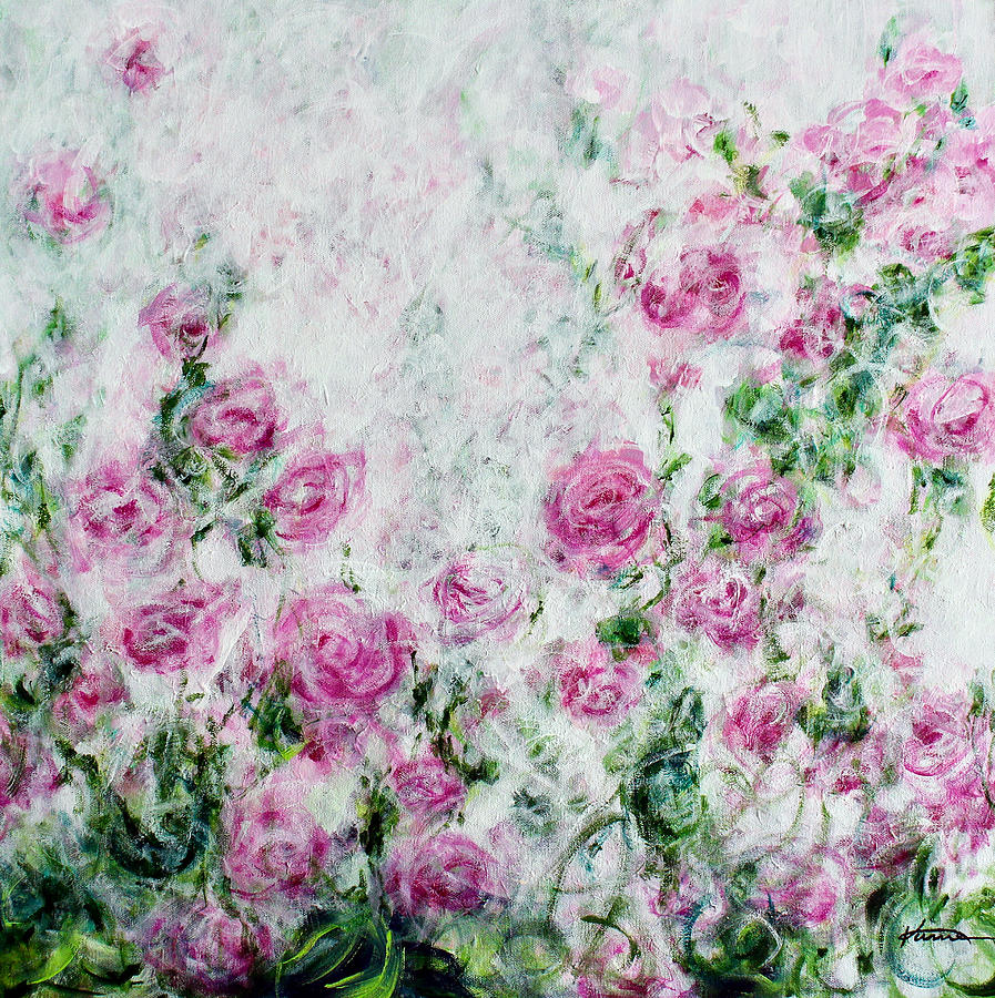 Garden of Roses Painting by Kume Bryant