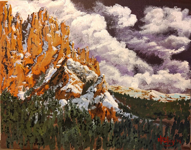 Garden Of The gods Painting by David Stanley