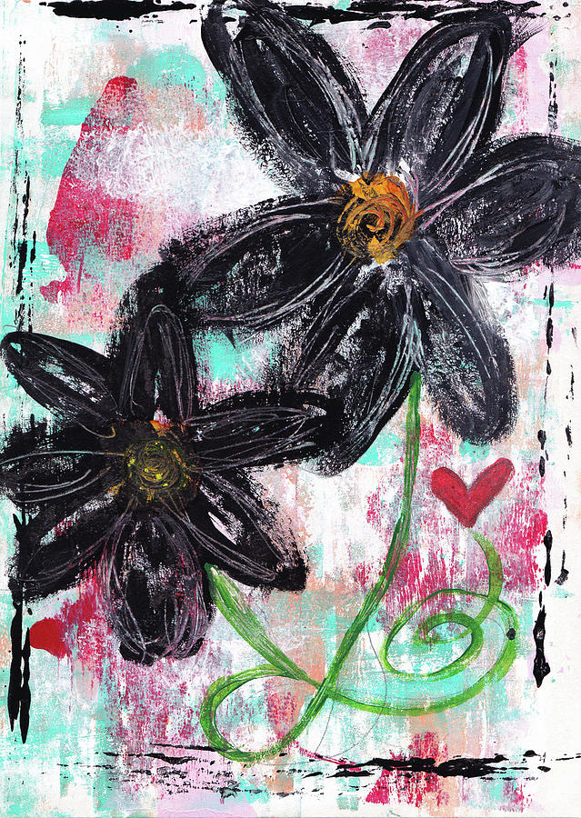 Mixed Media Painting - Garden Of Whimsy 2 by Kathleen Tennant