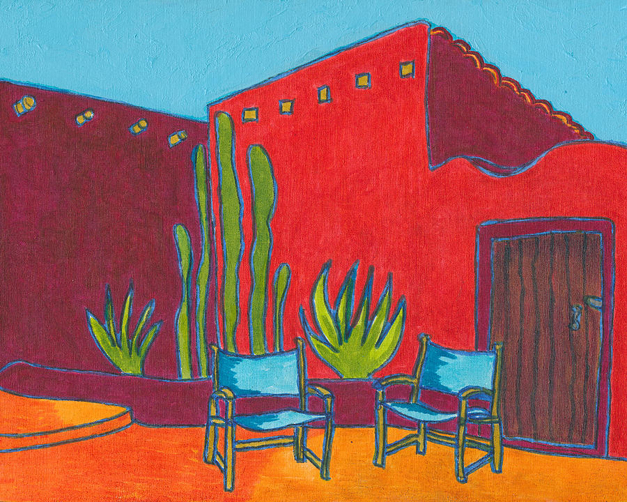 Garden Solitude In Rancho Mirage Painting By Doug Fischer
